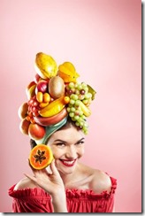 tropical fruits hat